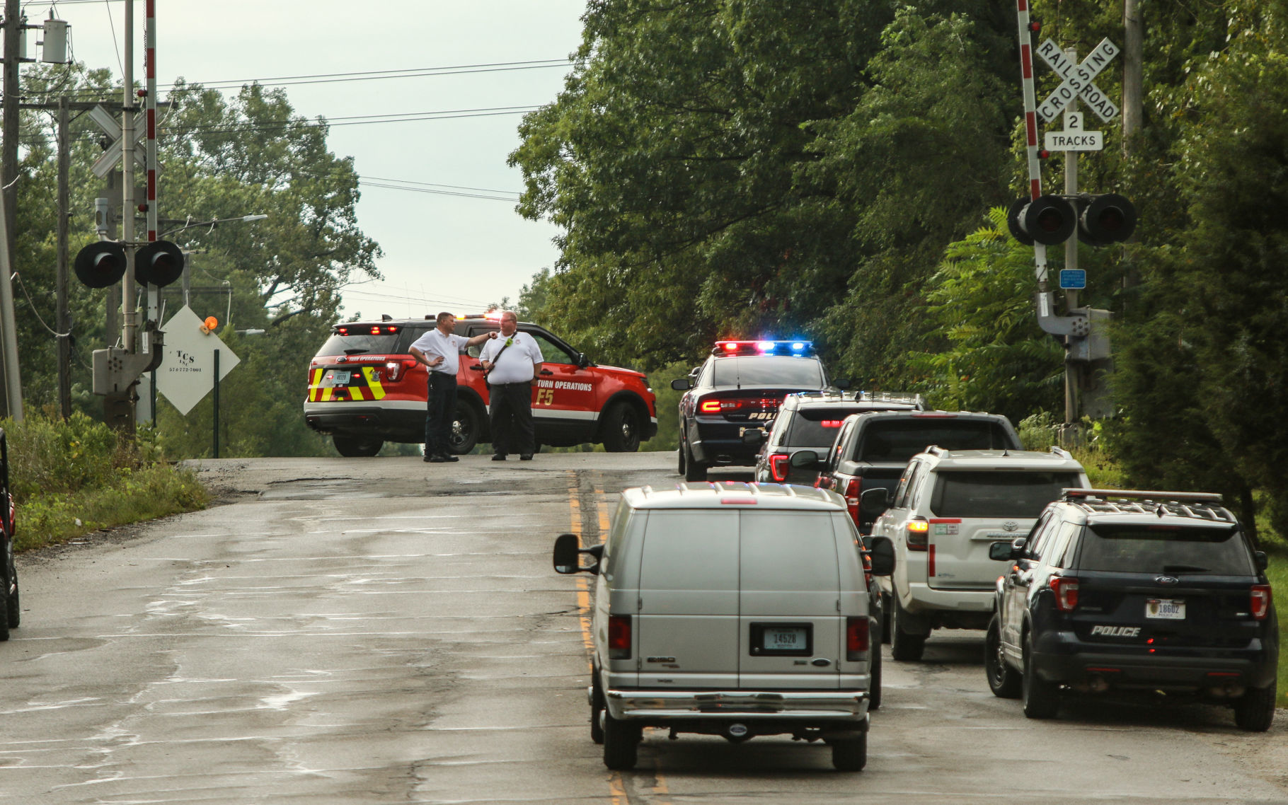 Train hits pedestrian